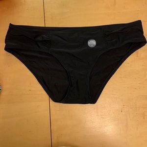 Aerie Black Bikini Hispter Swim Bottom